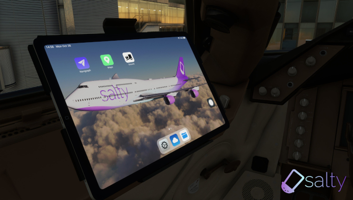 Salty Simulations dodało tablet do Boeinga 747-8